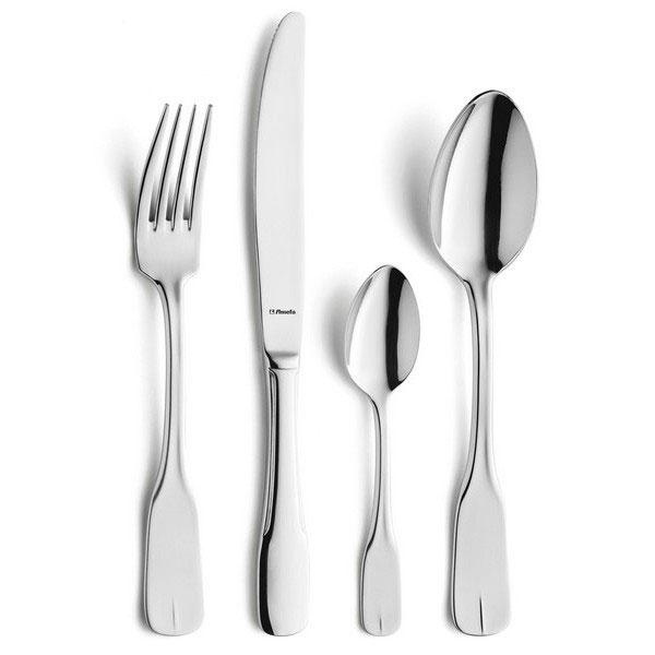FOURCHETTE À DESSERT 18/0 DE 3MM FINITION MIROIR - LOT DE 6 - AMEFA - VIEUX PARIS