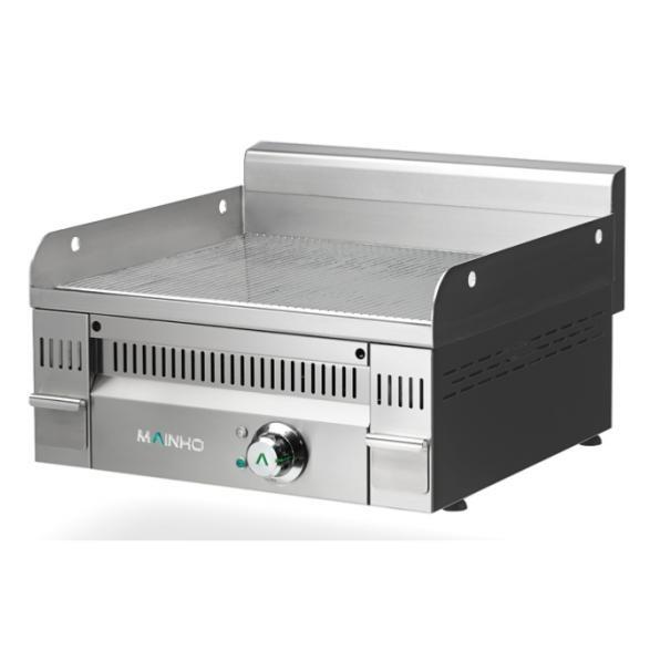 Fry-Top électrique EURO-SNACK rainurée en ACIER rectifié - L600 | Mainho - PLRR60ET_0