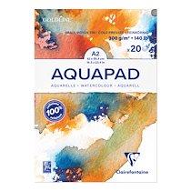 GOLDLINE AQUAPAD BLOC COLLÉ 20F A2 300G - BLANC - LOT DE 2