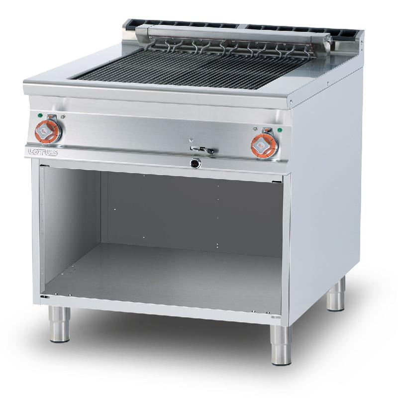 Grill Contact électrique triphasé, cuisson directe sur résistances basculantes inox 55x63 cm, 80x90x90 cm, Modèle CWK-98ET - 2138_0