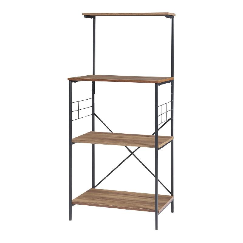 Helloshop26 - Étagère design intemporel salon chambre meuble de rangement 4 niveaux 133 x 60 x 42 cm marron  03_0011168 - 3000225604899_0