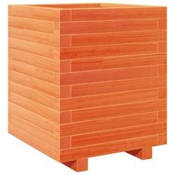 Helloshop26 - Jardinière bac lit surélevé plantes fleurs terrasse jardin cire 40 x 40 x 49,5 cm bois de pin massif marron 02_0038455 - 3000217679805_0