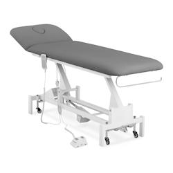 Helloshop26 - Table de massage - 1 moteur - 200 kg - gris blanc 14_0007758 - 3001329699781_0