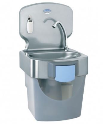 Lave-mains inox TOURNUS EQUIPEMENT - Commande au genou - Référence : 806 321 - Certification NF-Hygiène Alimentaire_0