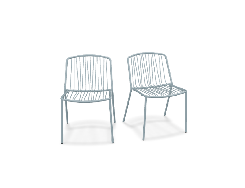 Lot de 2 chaises in & out BRIS - bleu_0