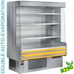 Meuble mural réfrigéré DY15/C1-R2 - libre-service avec tablettes inox et éclairage_0