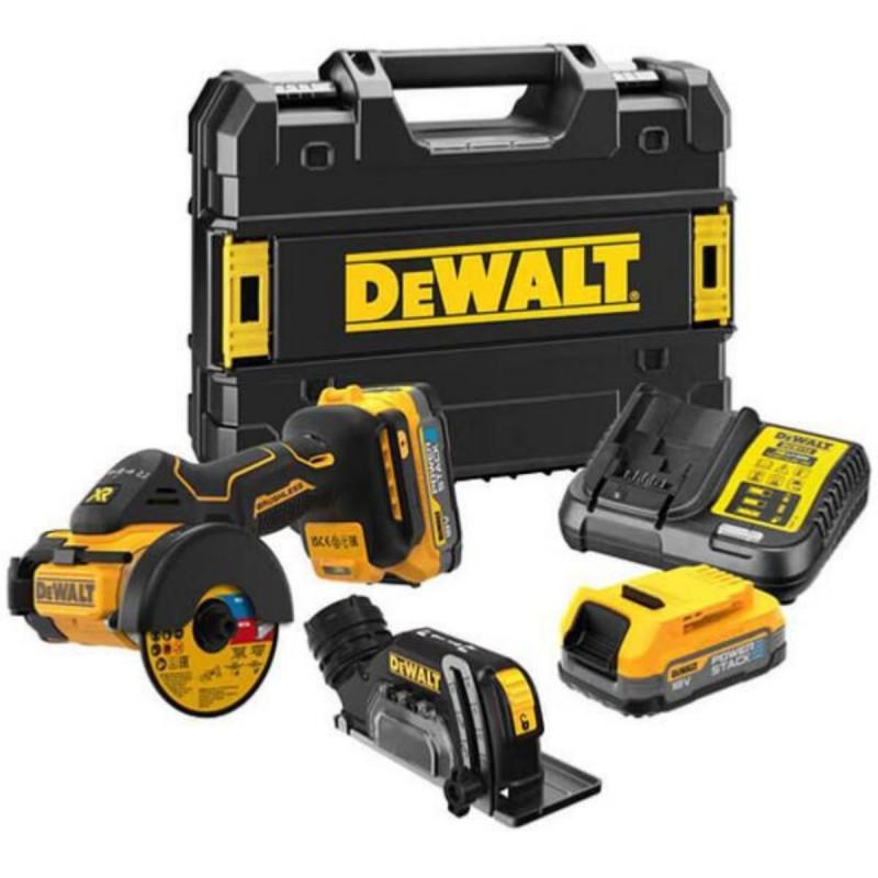 Meuleuse xr 18v 76mm + 2 batteries 1,7 ah + chargeur + coffret tstak - DEWALT - dcs438e2t-qw - 793747_0