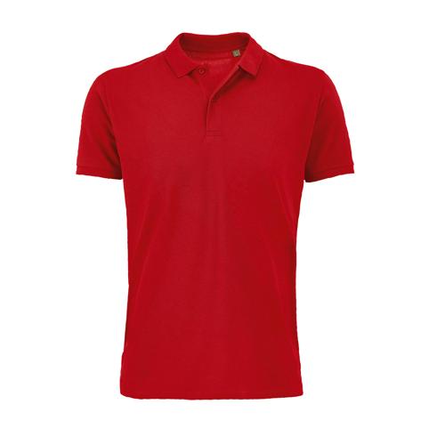 POLO PERSONNALISABLE COTON ORGANIQUE BIO ROUGE