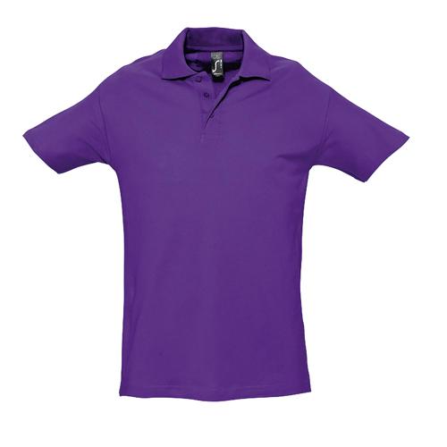 POLO PERSONNALISABLE HOMME EN COTON VIOLETFONCE