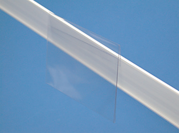 Porte-étiquette pour glissière en PVC transparent - épaisseur 0,3mm - différentes dimensions disponibles_0