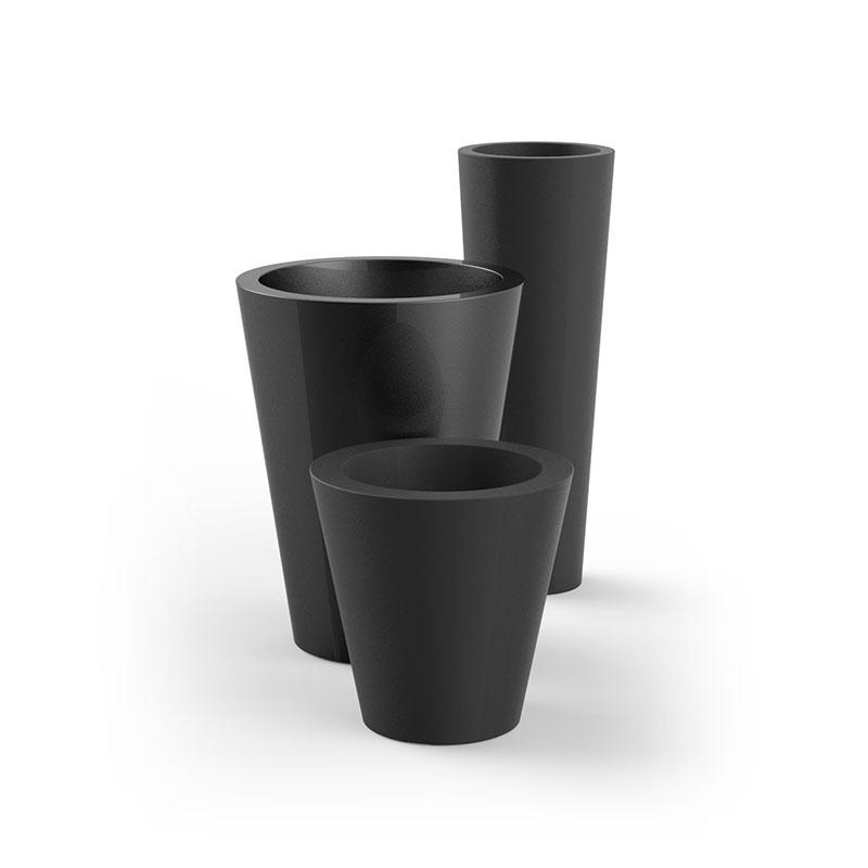 Pot de fleur conique CONO ALTO - simple paroi - finition matte - VONDOM_0