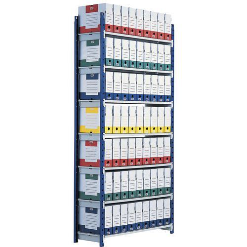 RAYONNAGE TUBULAIR ELÉMENT DÉPART PROF 340 MM BLEU - PAPERFLOW