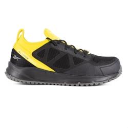 Reebok - Baskets de sécurité basses noire et jaune en maille Ripstop embout aluminium ALL TERRAIN S3 SRC Noir / Jaune Taille 45 - 45 noir matière s_0