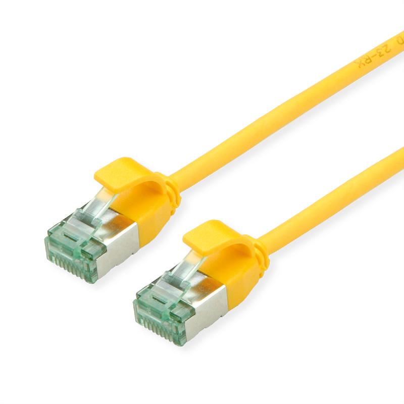 ROLINE RM Cordon DataCenter U/FTP Cat.6A (Classe EA), slim, jaune, 1 m_0
