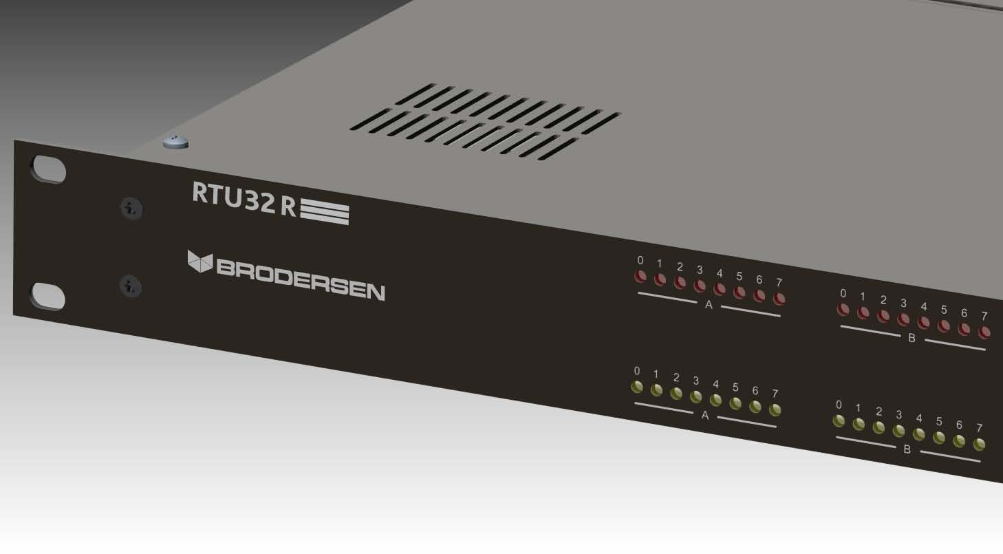 Module de telegestion rtu32r (brodersen) : e/s rack 1u 19