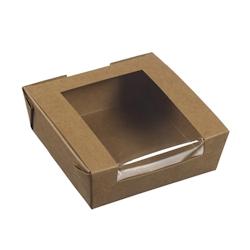 SOLIA Boîte à tartelette Ecokraft 120x120 mm - ES31806 - par 500 pièces - ES31806_0