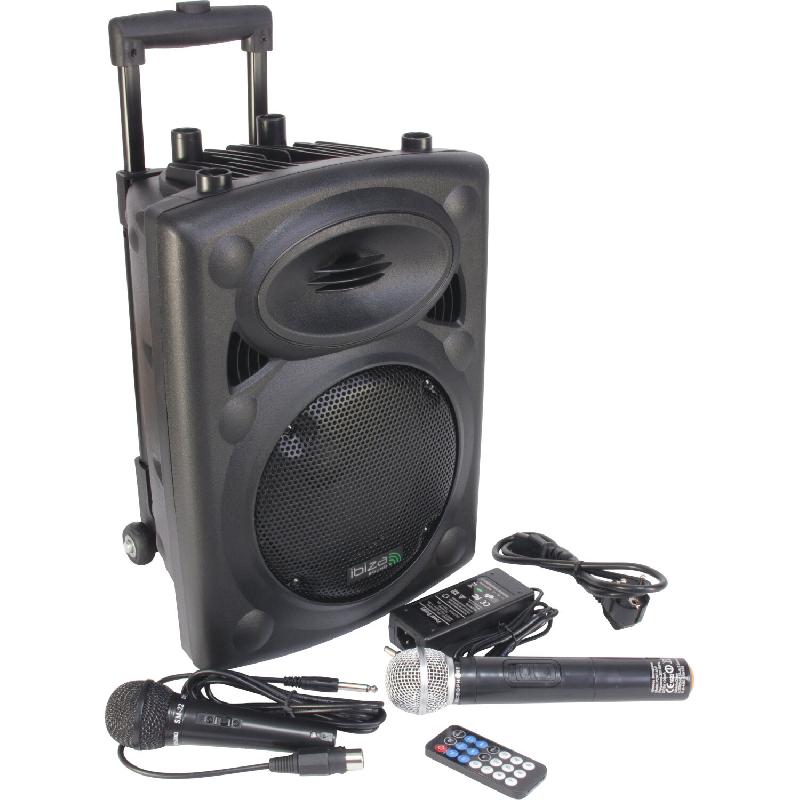 Sono portable PORT8 VHF-BT 200W - Bluetooth, USB/SD, batterie rechargeable et micro sans fil_0
