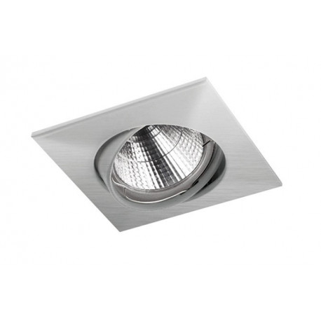Spot encastré carré orientable Nix - à équiper d'une ampoule GU10/GU5.3 50W - Chrome mat - 6506_0