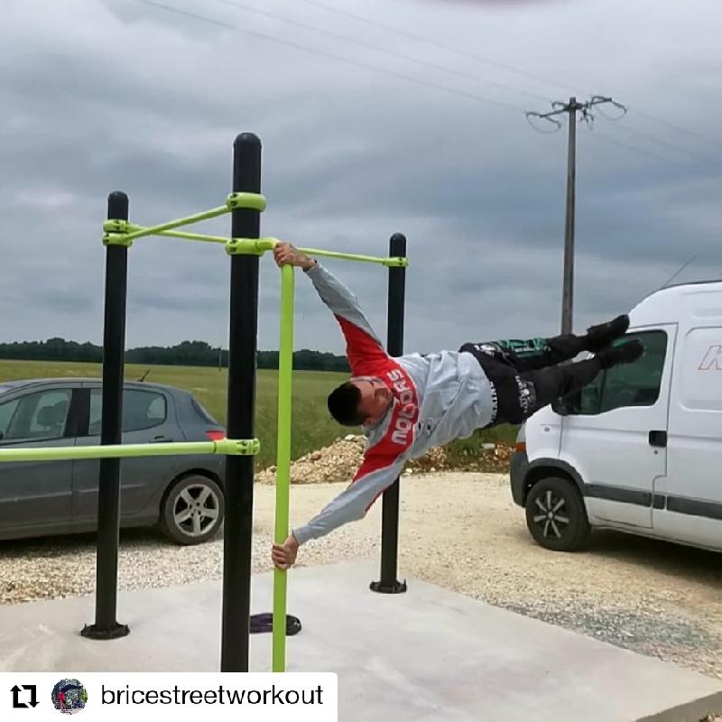 Street Workout DAMAPRO - Barre de pôle en acier galvanisé thermolaqué - Hauteur réglable_0