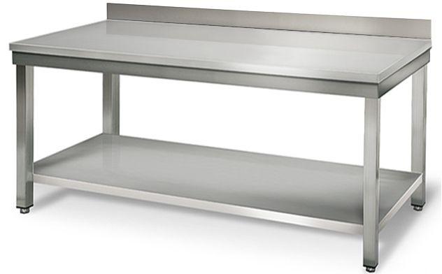 Table de travail 600mm murale P600 inox_0