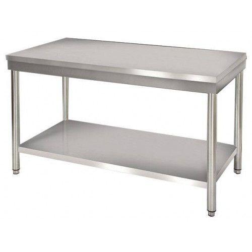 TABLE DE TRAVAIL CENTRALE EN INOX - 700 X 850 MM