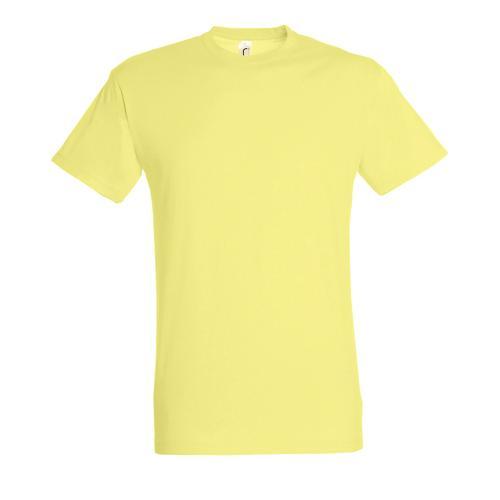 TEE-SHIRT PERSONNALISABLE HOMME EN COTON JAUNE PÂLE