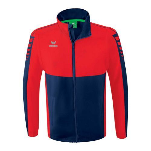 VESTE COUPE-VENT IMPERMÉABLE - ERIMA - SIX WINGS NAVY/ROUGE