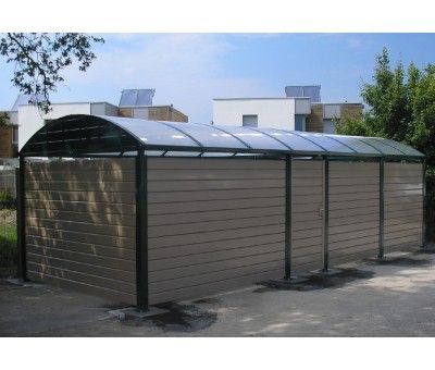 Atpl - cache-conteneurs et abris poubelle à toit arrondi - Pop Industrie - bardage aluminium et poteaux métalliques anti-corrosion_0