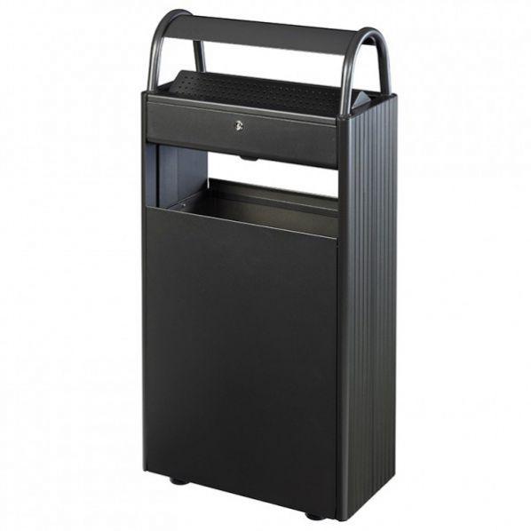 Cendrier poubelle extérieur Rolléco - 60L avec cendrier 12L - capacité 6500 mégots_0
