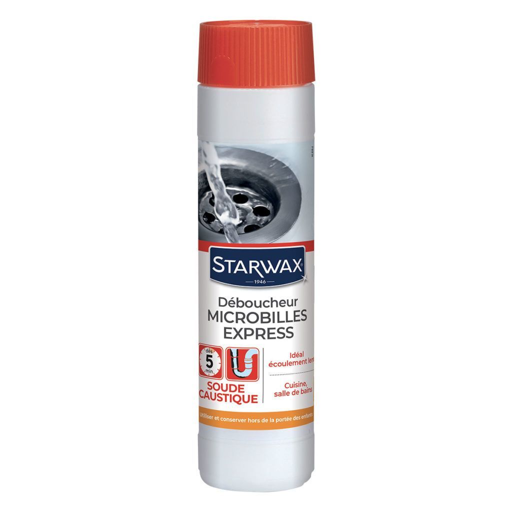 Déboucheur microbilles express pour canalisations - Starwax - 500g - Action rapide dès 5 minutes_0