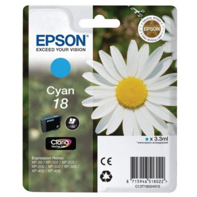 Epson 18 'Pâquerette' Cartouche d'encre originale Claria Home (C13T18024012) - Cyan_0