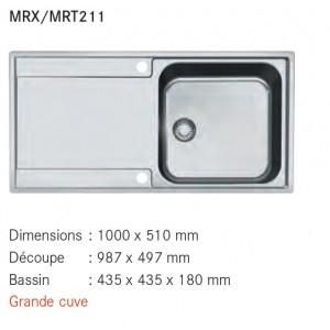 EVIER 1 CUVE MARIS INOX MRX211 FRANKÉ