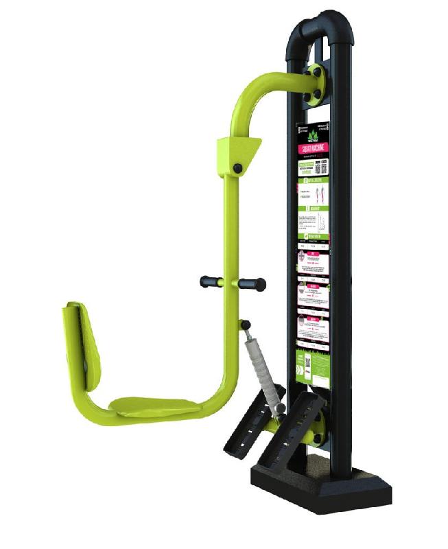 Appareil de musculation extérieur avec piston réglable pour parc sportif - Gamme Piston - Leg Press_0