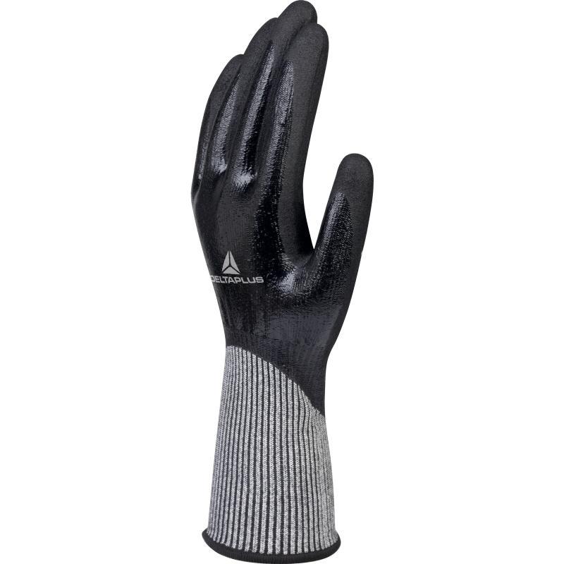 Gant anti coupure tricot deltanocut - double enduction nitrile - jauge 13 - vecutd04_0