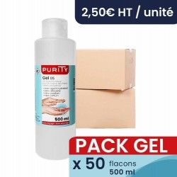 Gels hydroalcooliques - purity - pack de 50 flacons de 500ml_0