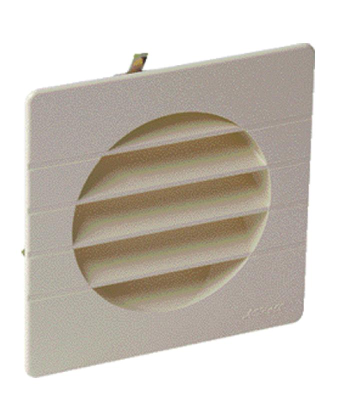 Grille de ventilation à encastrer extérieur pour tubes pvc 125mm coloris sable - NICOLL - 1getm125 - 408830_0