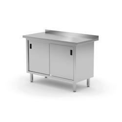 Hendi Armoire de travail avec portes coulissantes Profi Line 1400x600x850mm - inox 811672_0