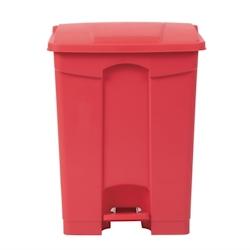 Jantex Poubelle de Cuisine à Pédale 65L Rouge - rouge plastique DC710_0