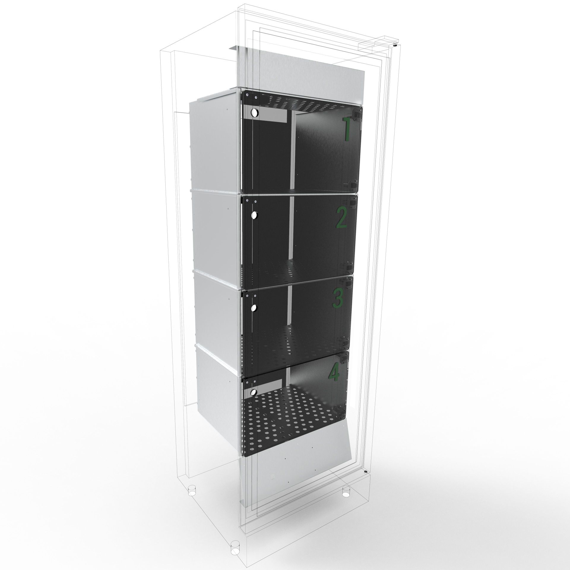 KitFOOD 4 casiers connectés pour vitrine réfrigéré SC380c - Vente et livraison de produits frais_0