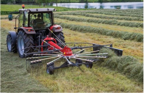 Andaineur monorotor Massey Ferguson MF RK 421 DN - attelage 3 points, tête pivotante, largeur 4,2 m_0