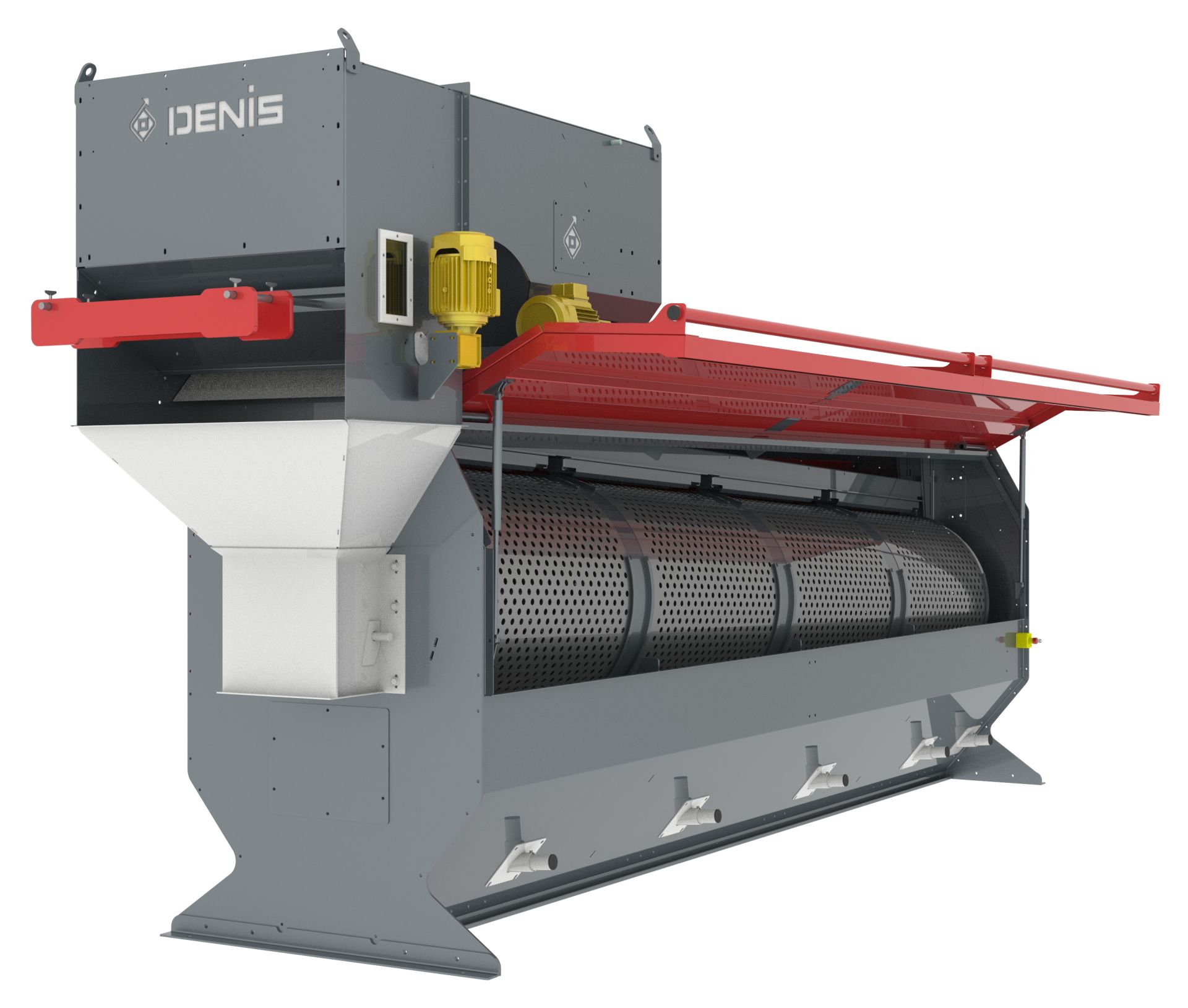 Nettoyeur rotatif pour le pré-nettoyage, l'émottage, la séparation, le triage, le calibrage de toutes céréales et de granulés - DENIS_0