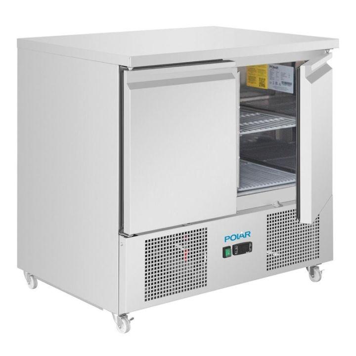 Table réfrigérée positive 2 portes, inox - 257 L GN 1/1, 80 W - MONO_0
