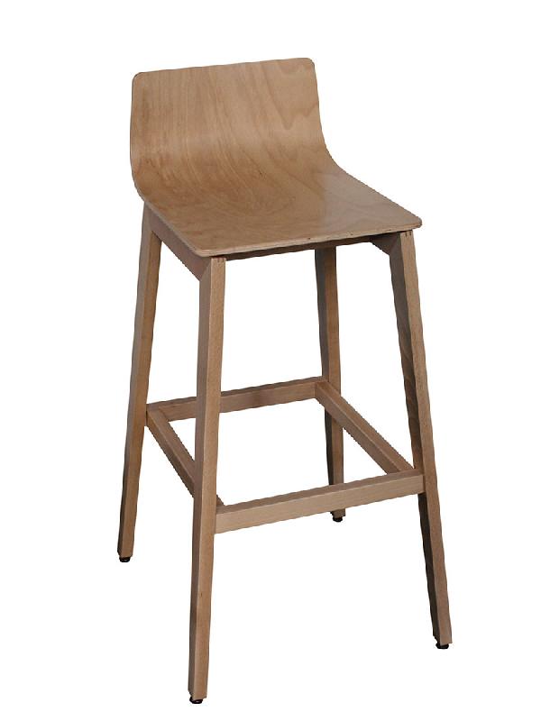 Tabouret de restaurant Natur Wood - dimensions compactes et léger 10 kg_0