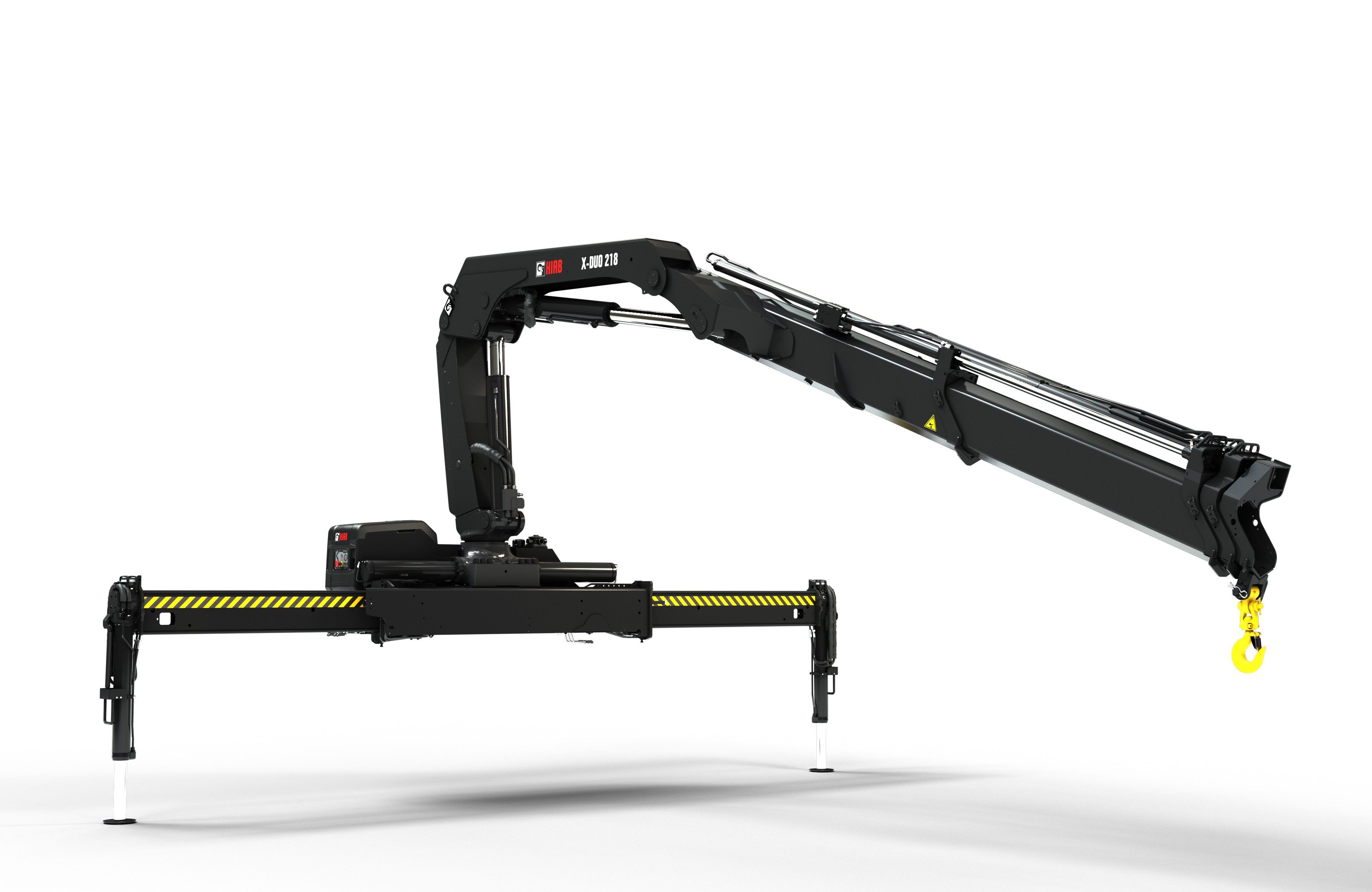 X-Duo 218 Grue Auxiliaire - HIAB - Commande manuelle, portée hydraulique de 6.61 à 12.94 m, 19.7 tm_0