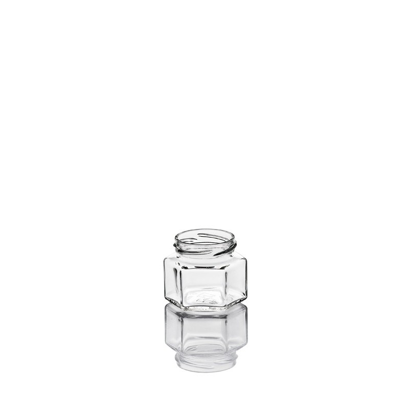 15 bocaux hexagonal 106 ml plats, to 53 mm (capsules non comprises)_0