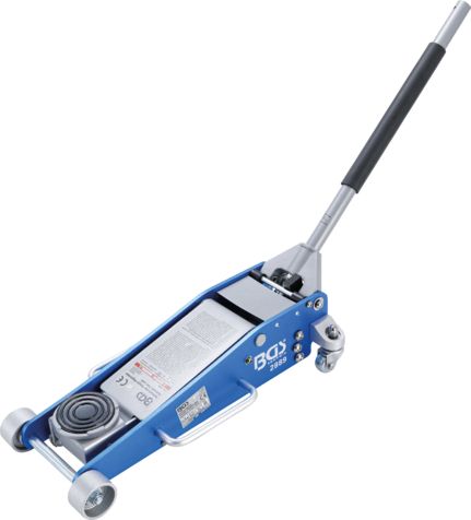 2889 - Cric rouleur BGS Technic - Aluminium et acier - Capacité de chargement 2,5 T - Mécanisme à double piston_0