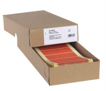 Étiquette informatique adhésive en continu - 88,9 x 35,7 mm - Référence 8182 - Rouge - 2000 étiquettes_0