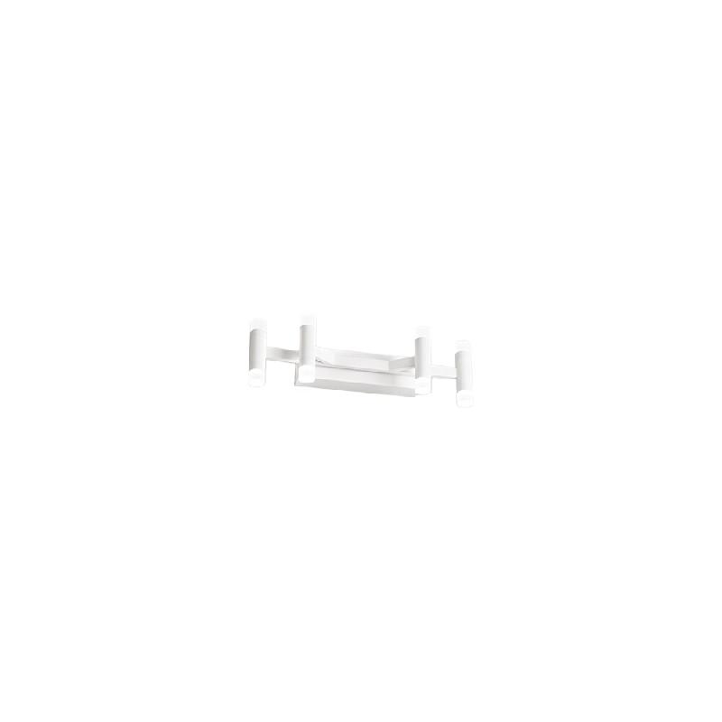 Applique murale LED moderne en métal finition blanc mat, 24 W 3000 K, design géométrique élégant pour un éclairage intérieur minimaliste - Pere_0
