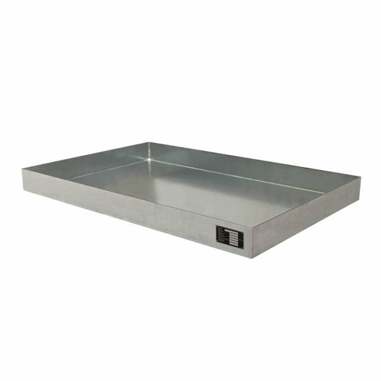 Bac de rétention en acier galvanisé sans caillebotis de 80 litres_0