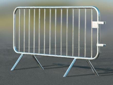 Barrière Vauban de police 14 barreaux - Acier galvanisé - 2,00 m x 1,09 m - Résistante et empilable_0